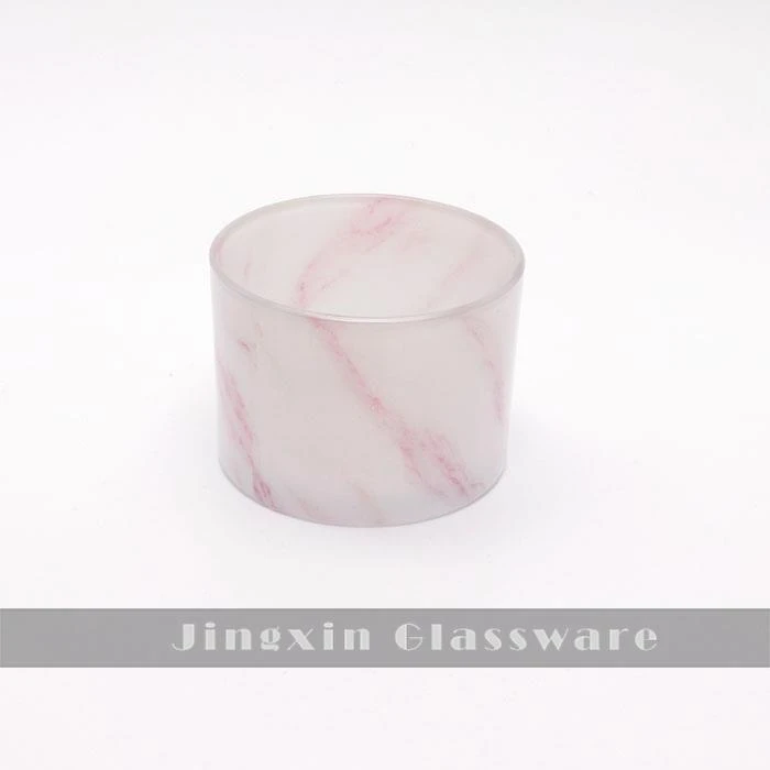 Candelers de vidre rosa