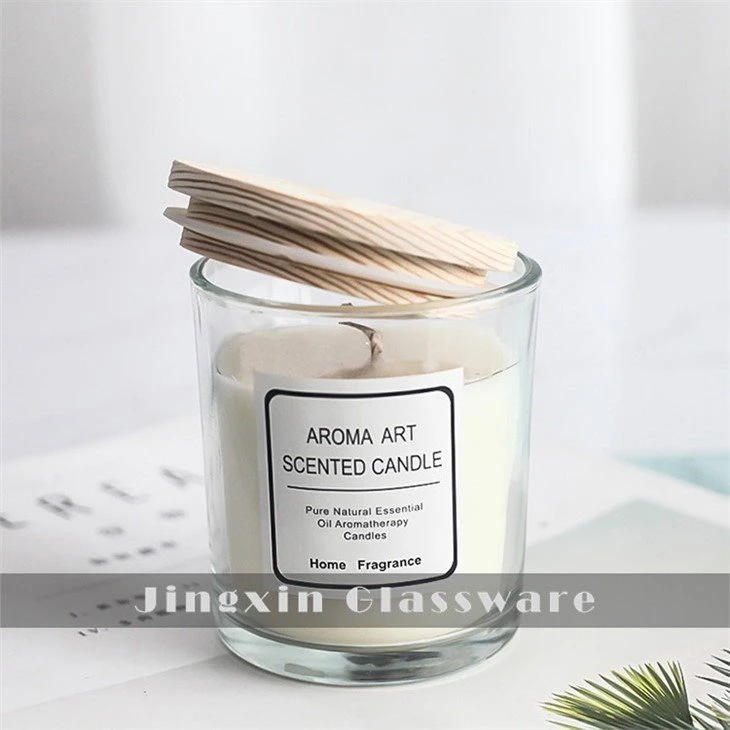 Clear Cup Candle Holder with Lid